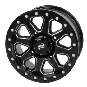 4/137 201-207-0011 4/137 Tusk Uinta Beadlock Wheel 14x7 5.0 2.0 Milled/black