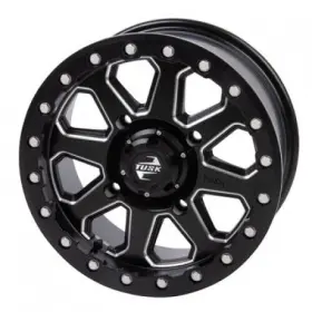 4/137 201-207-0021 4/137 Tusk Uinta Beadlock Wheel 14x7 4.0 3.0 Milled/black
