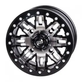 4/156 185-279-0031 4/156 Tusk Teton Beadlock Wheel 15x10 5.0 Machined/black