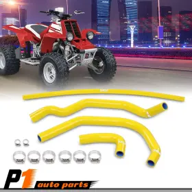 Allgoodauto Allgood0615013 Yellow Silicone Radiator Hoses Kit Fit For 1987-2006 Yamaha Banshee 350