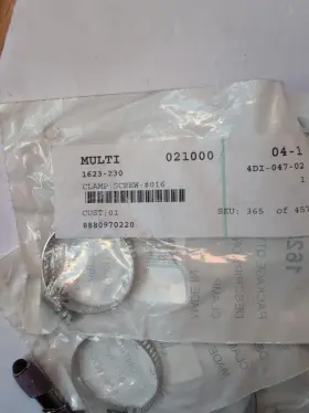 Arctic Cat 1623-981 Artic 1623-230 9qty Clamps Nos Oem Ac37
