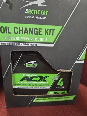 Arctic Cat 2436-849 Oem Acx 0w-40 Synthetic Oil Change Kit 2019-2023 Prowler Pro