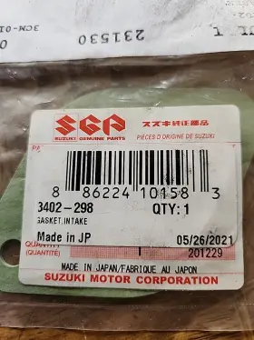 Arctic Cat 3402-298 1998-2005 Atv 300 4x4 250 2x4 Gasket Intake New Oem