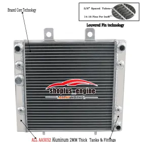 Asi Performance Yj1319ra110eg Aluminum Radiator Fits 2004-2017 Polaris Sportsman 400 450 500 570