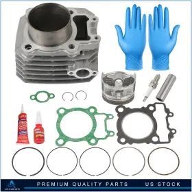 Aup Cap183860aup Engine Cylinder Piston Top End Rebuild Kit Fits 03-11 Kawasaki Bayou 250 Klf250