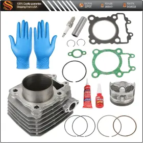 Aut Aut1838600us Engine Cylinder Piston And Top End Rebuild Kit For Kawasaki Bayou 250 Klf250 03-11