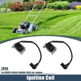 Automall Tech 21171-7001 2 Pcs Ignition Coil 21171-7034 For Kawasaki Fh Engine Lawn Mower