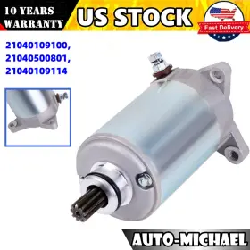 Autoparts-michael 21040109100 Starter Motor For Odes V Twin Utv 800 1000 Dominator D2 D4 X2 X4 Ravager Raider