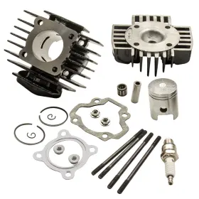 Bfo Kdvly9 50cc Cylinder Piston Gasket Top End Rebuild Set For Yamaha Pw50 Qt50 1979-1987