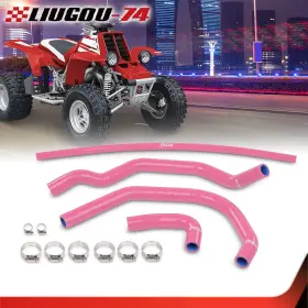 Big-wheel Big451208 Silicone Radiator Hoses Kit Fit For 1987-2006 Yamaha Yfz350 Banshee Pink