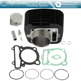 Brakemotorparts Bmp17166312it For Yamaha Big Bear 400 4x4 2000-2012 Cylinder Piston Gasket Top End Rebuild Kit