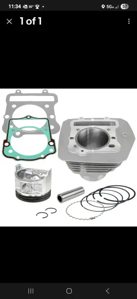 Caltric Cy104aa2004 Cast Aluminium Engine Cylinder Piston Kit For Kawasaki Lakota 300 Kef300a 95-00