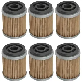 Caltric Fl118 6 Oil Filters For Yamaha Moto-4 225 Yfm225 1986-1988 / Yfm200 1985-1989