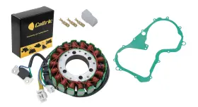 Caltric Gt152/st215 Stator And Gasket Fits Suzuki Kingquad 300 Lt-f300f 4wd Atv 1999 2002