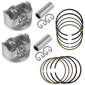 Caltric Pt1242pr124dm 2x Cylinder Piston Ring Kit For Kawasaki Brute Force Kvf750 4x4i Eps 2012 - 2014