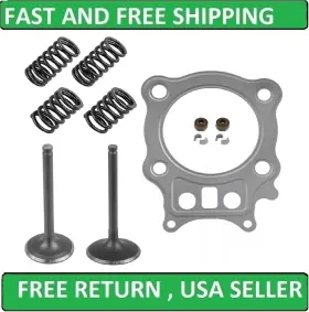 Vk208a2005aa Caltric Intake/exhaust Valve Kit With Gasket For Honda Rancher 350 Trx350fe 4x4 Es 2000-06
