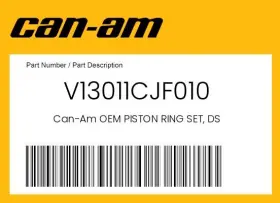 V13011cjf010 Can-am Genuine Piston Ring Set Ds - V13011cjf010 Can-am Genuine Piston Ring Set Ds -