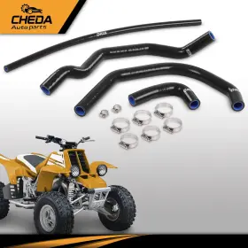 Cheda Gpl46859 Black Silicone Radiator Hoses Kit Fit For 1987-2006 Yamaha Yfz350 Banshee