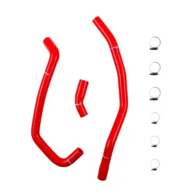 Cms Jk7c290-red Red For 2006-2023 Yamaha Raptor 700 Silicone Radiator Water Hose Kit 2016 2017