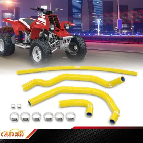 Cnnella02027021 Cnnella-69 Silicone Radiator Hoses Kit Fit For Yamaha Yfz350 Banshee 1987-2006 Yellow