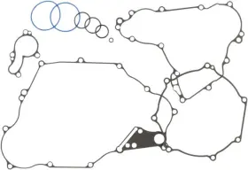 C3495 Cometic Bottom End Gasket Kit For Kawasaki Kfx450r 2008-2014