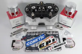 Cpi Yamaha Banshee Cub Cheetah Super Cub Wiseco Cometic Bpratv 2alp-cyl Cylinder Black Billet Head Pistons Top End Rebuild Kit