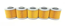 Cru 10-79100 5qty Emgo Oilfilter For Yamaha 98-01 Yfm600 Grizzly 06-18 Yfm700 Raptor