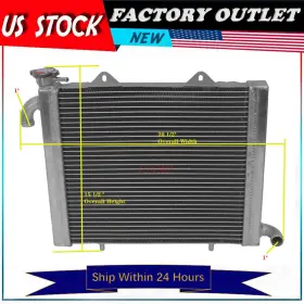 Csimotors 696550675708 All Aluminum Radiator For Honda Pioneer 1000 2017-2021
