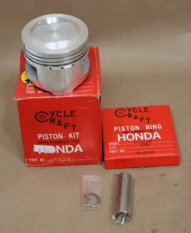 Cycle Craft 13101-905-000 1983-1985 Honda Atc 200x 200 X Standard Bore 65mm Piston Rings Wrist Pin Clips