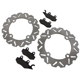 Cycleatv 44346 2011-2015 Can-am Commander 1000 4x4 Front Sport Rotors And Brake Pads
