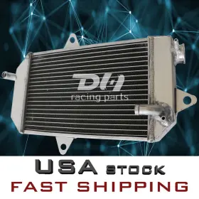 Dh Racing 748958391428 Aluminum 2row Cooling Radiator For 1987-2006 89yamaha Banshee 350 Yfz350 Yfz Atv