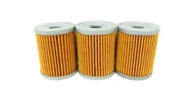 10-55500 Emgo Quantity 3 Oil Filters Fits Suzuki 1985-86 Quadrunner 250 Lt250e