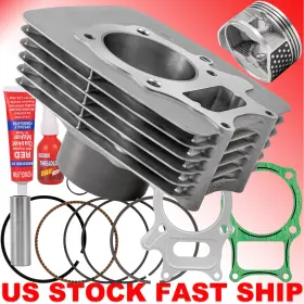 Eway Masaoo37hdooo7726zb-1f Trx250e For Honda 250x Recon 250 Atv Big Bore 74mm Cylinder Piston Top End Set