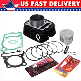 Eway Masaoo37yaoo65oo2zb For Yamaha Warrior 350 Yfm350 2x4 Cylinder Piston Gasket Top End Rebuild Kit Us