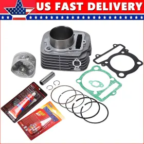 Eway Masaoo37yaooo6506zb For Yamaha Moto-4 350 Cylinder Piston Gasket Top End Kit Set 1987-1995 Yfm350 Us