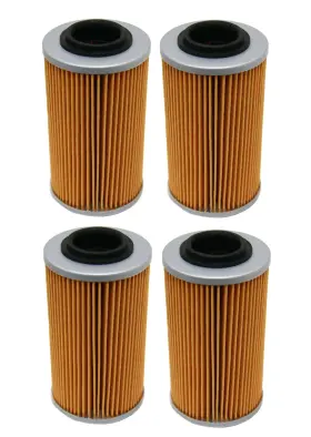 Fs-715 Factory Spec 4 Pack Oil Filters For Bombardier Can-am Traxter 500 650 Auto Cvt