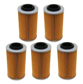 Factory Spec 5 Fs-715 5 Pack Oil Filters For Bombardier Can-am Traxter 500 650 Auto Cvt