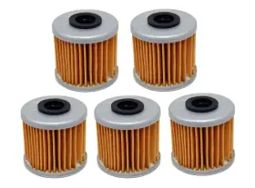 Factory Spec 5 Fs-718 5 Pack Oil Filters For Honda Sportrax 450 Atv 2004-09 Trx450r 2006-2014 Trx450er