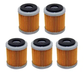 Fs-720 Factory Spec 5 Brand - Pack Oil Filters For Yamaha Yfz450 2004 2005 2006