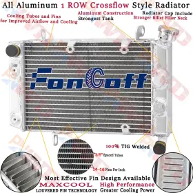 Fongoff 17710-07g10 Atv Radiator For 2003-2008 Suzuki Lt-z400 Ltz400 Kfx400 Dvx40 2006