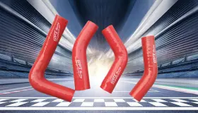 Fsmotoracing Zdv545s Red Radiator Silicone Coolant Hose Kit For Yamaha Rd350 Rz350 Rd 350 Rz