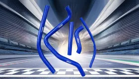 Fsmotoracing Zsvzsv548a Blue Silicone Radiator Coolant Hose For Polaris Sportsman 700 800