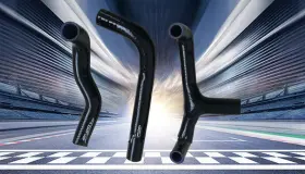 Fsmotoracing Zv45497a Silicone Radiator Hose For Honda Valkyrie Gl1500 C/cd/cf/ct 1997-2003 97 Black