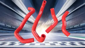 Fsmotoracing Zv65d9aa For Honda Atc250r 1985-1986 Atc 250r 85 86 Atc250 R Red Silicone Radiator Hose