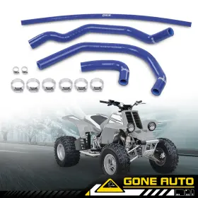 Gon262930 Gone-auto Fit For 1987-2006 Yamaha Yfz350 Banshee Silicone Radiator Hoses Kit Blue New