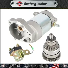 Gostang Sm448418331ad Starter Drive And Relay Solenoid For Polaris Trail Blazer 250 1990-2003