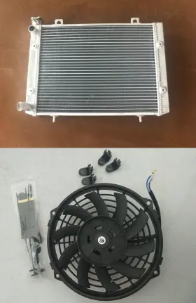 B6p9 Gpi Racing Aluminum Radiator Fan For Polaris Ranger 4x4 500 700 6x6 800 Efi 2009-2010