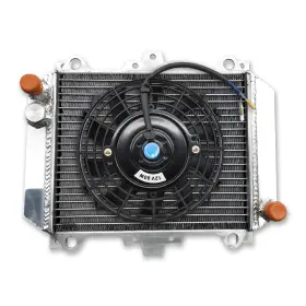 Gpi Racing Ex500 Ex500a Gpz500s Aluminum Radiator Fan For 1987-1993 Kawasaki Ninja 500 500r Gpz