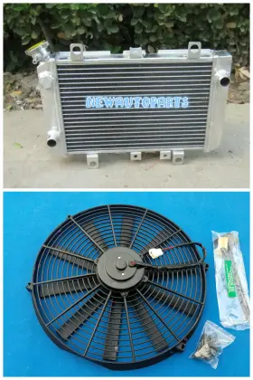 Gpi Racing G6v3 Aluminum Radiator Fan For 1997-2002 00 01 Kawasaki Kvf400 A/b/c/d Prairie 400