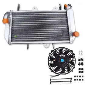 Gpi Racing K7r9 Aluminum Radiator And Fan For 2014-2017 15 16 Yamaha Yfz450r Yfz45ysxgl Yfz45yssgy